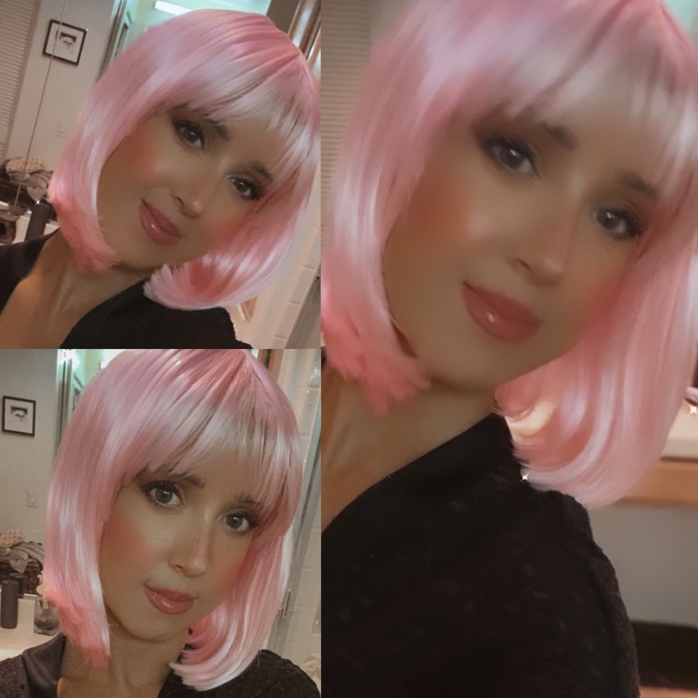 Baby/light Pink Costume Wig